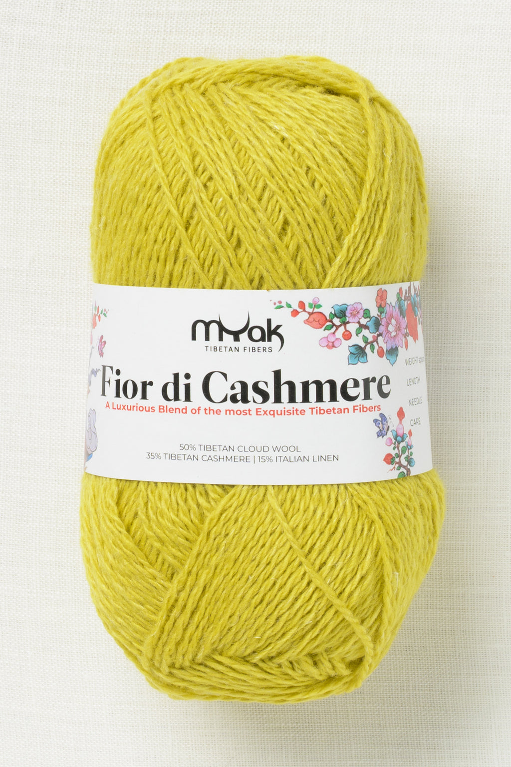 mYak Fior di Cashmere Bright Canary