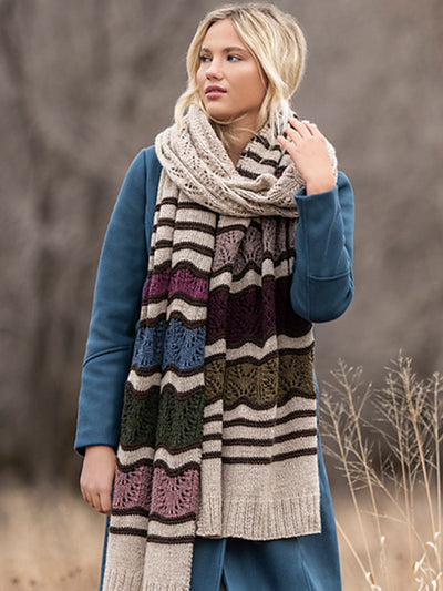 Blue Sky Fibers Monticello Wrap by Crystal Hiatt