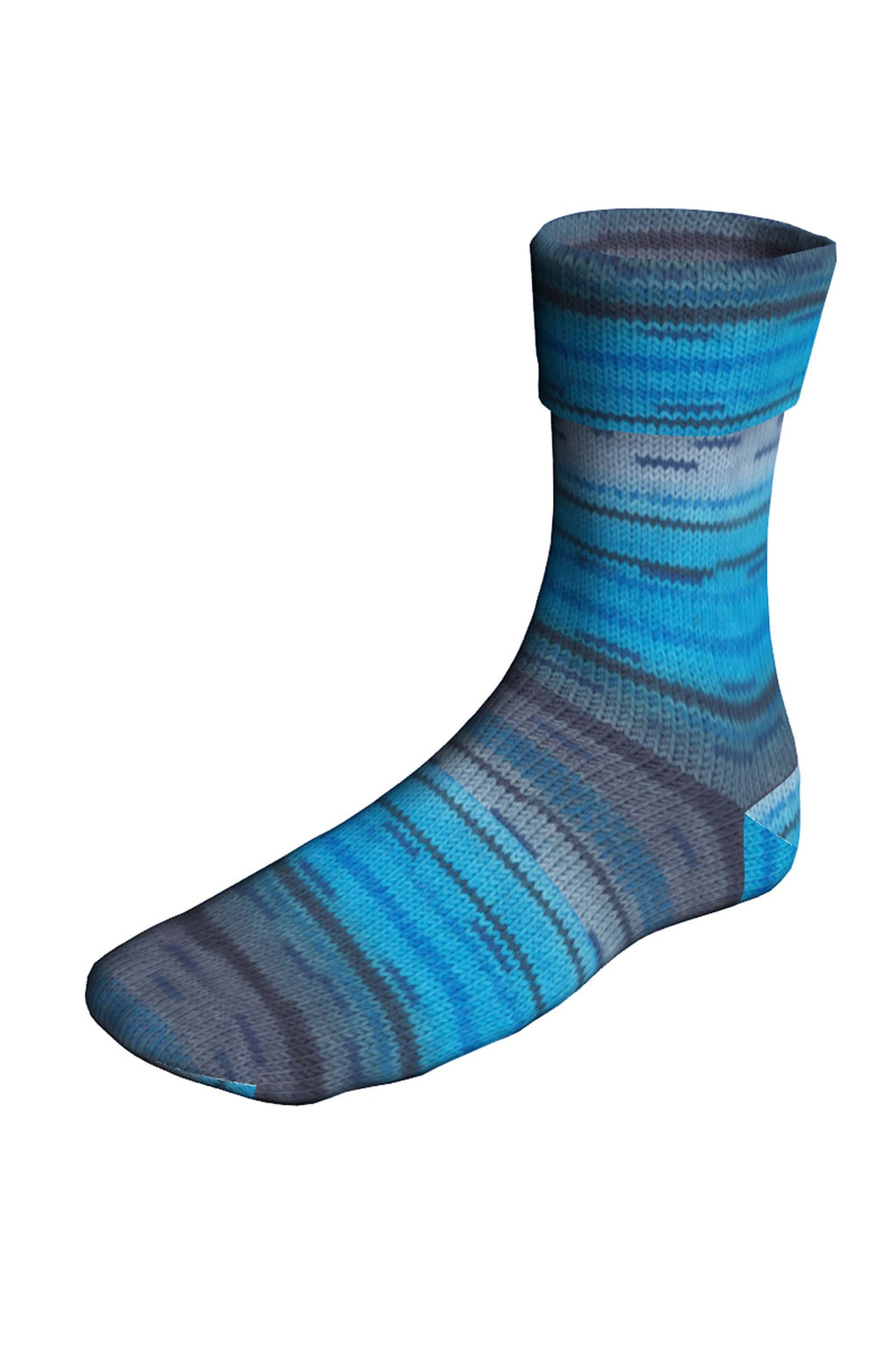 Lang Yarns Super Soxx Color 497 Hyakutake swatch