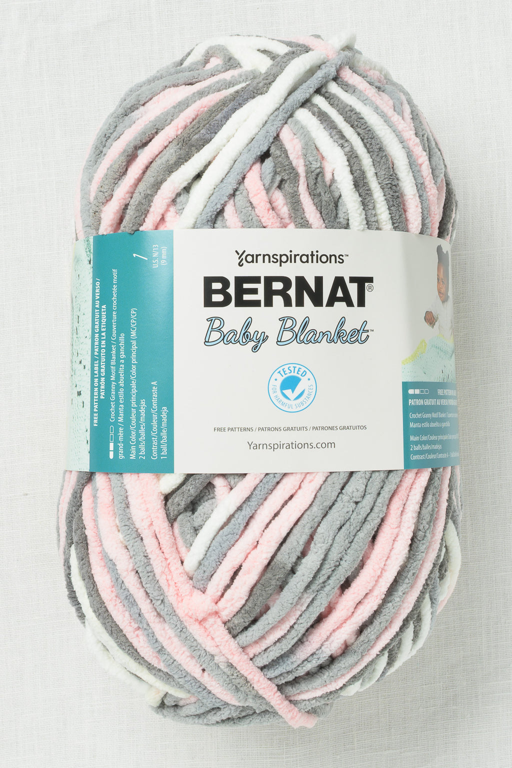 Bernat Baby Blanket Big Ball Baby Grays