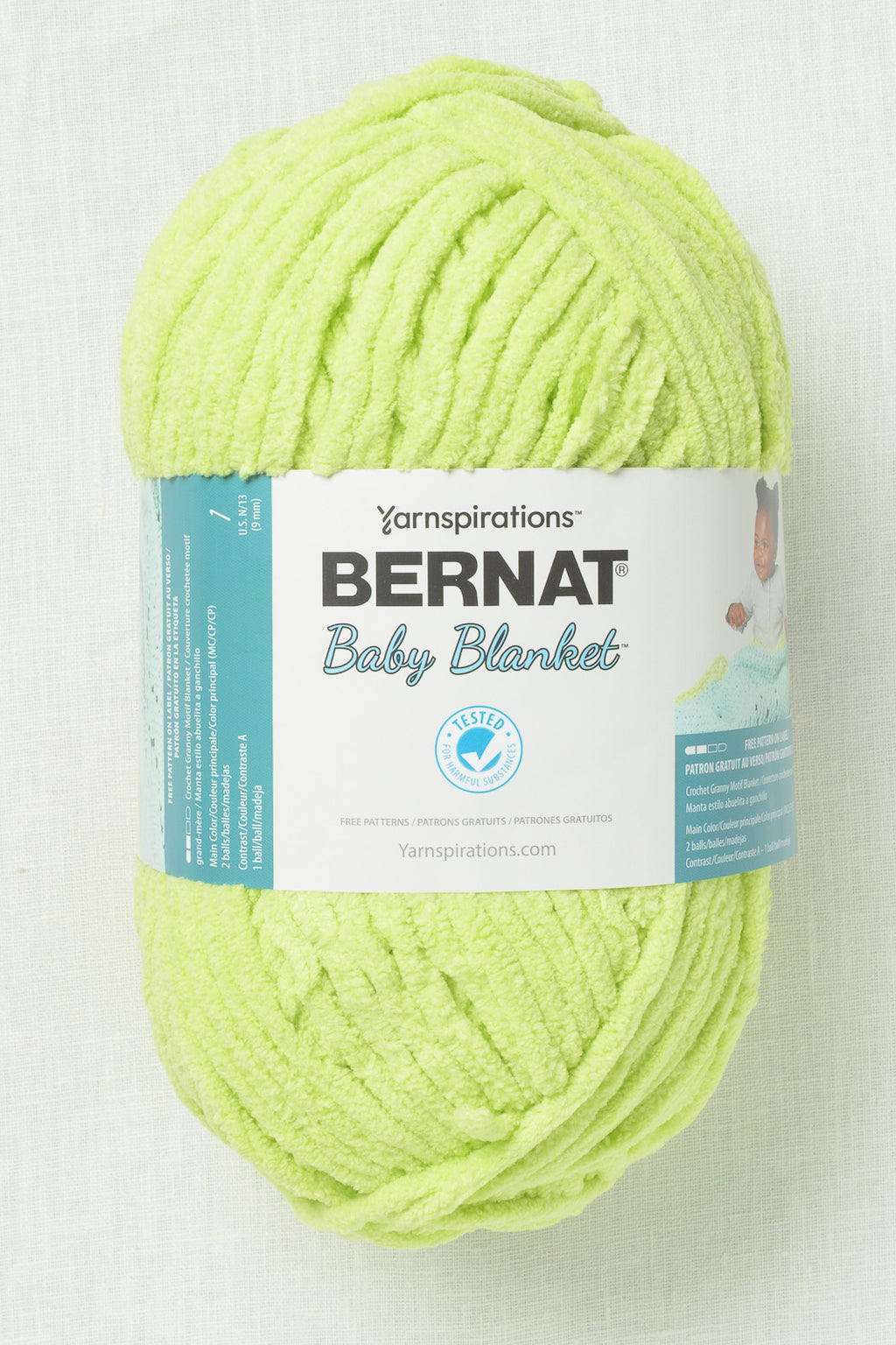 Bernat Baby Blanket Big Ball Lemon Lime
