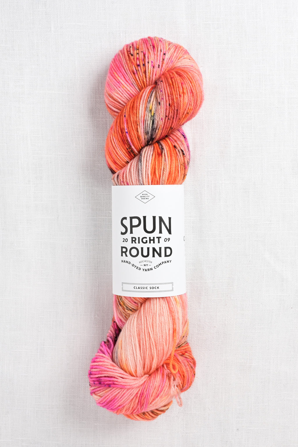 Spun Right Round Tweed DK Coral Pop