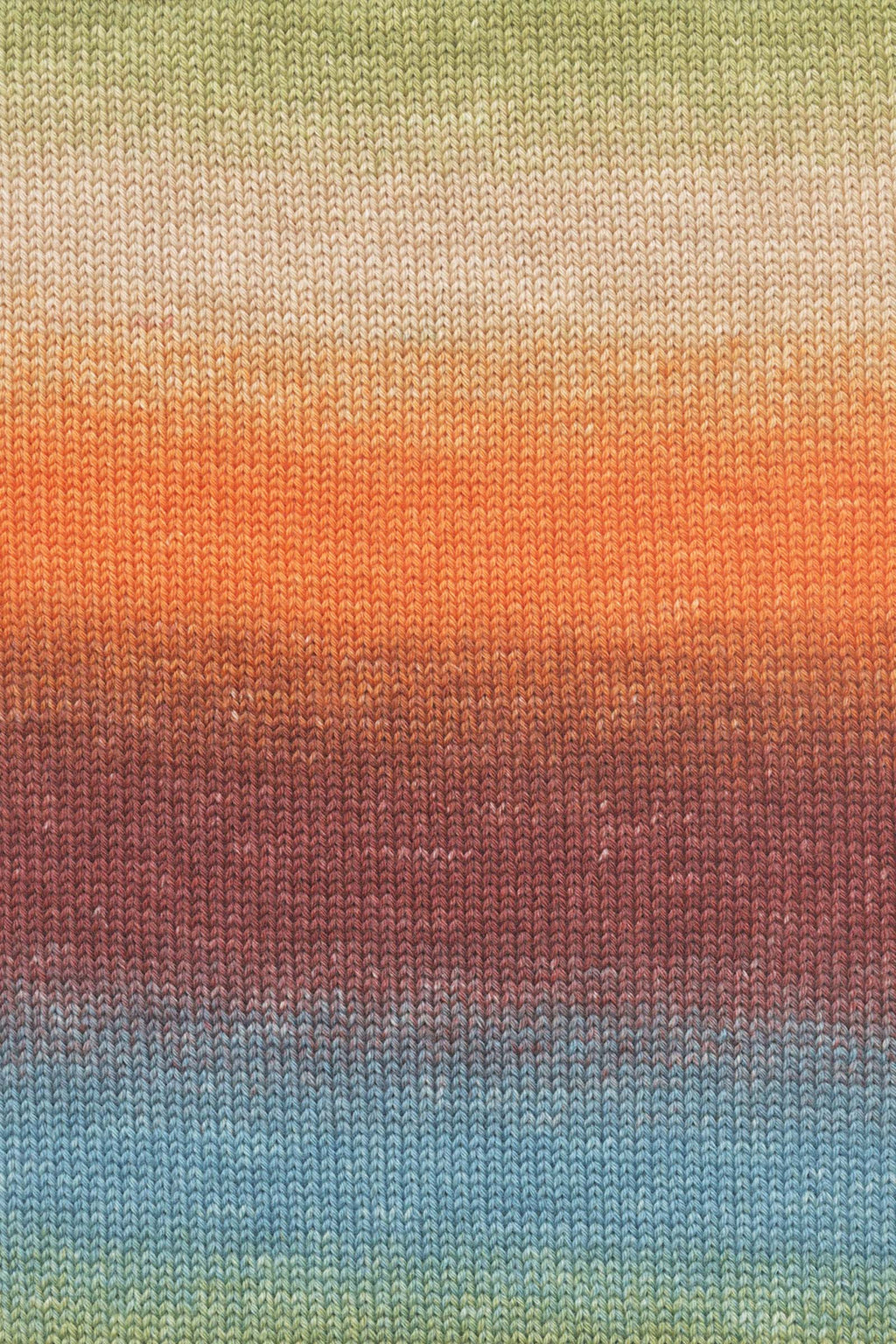 Lang Yarns Merino 200 Bebe Color 551 Orange Green swatch