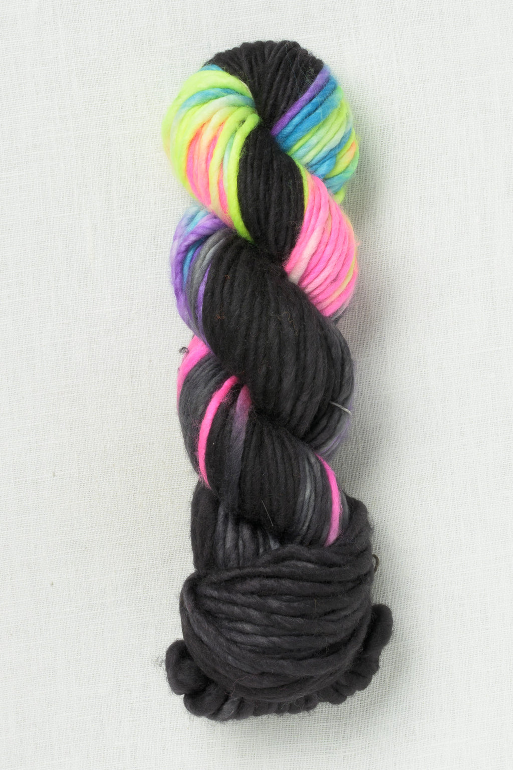 Madelinetosh Biggie Black Rainbow