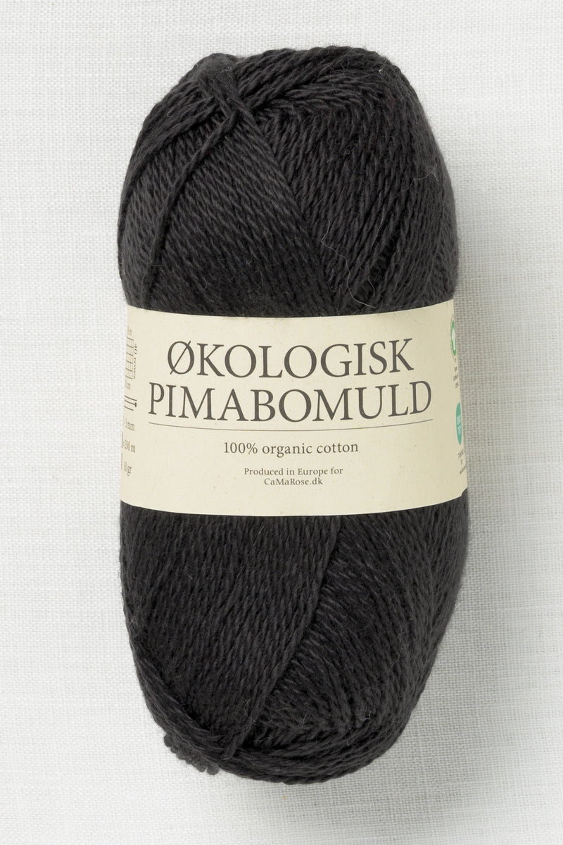 CaMaRose Økologisk Pimabomuld 3728 Sort (Black)