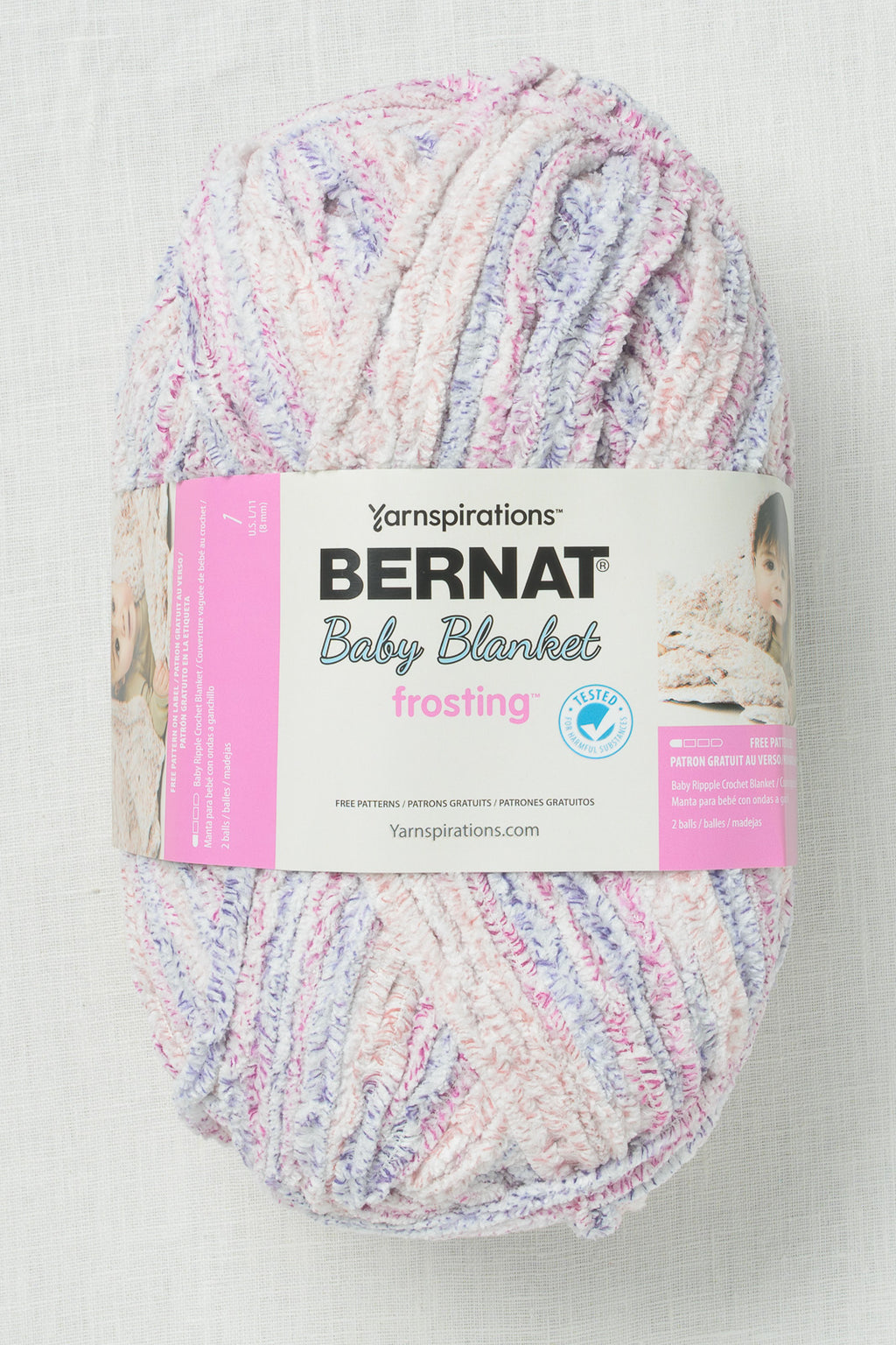 Bernat Baby Blanket Frosting Lilac Lounge