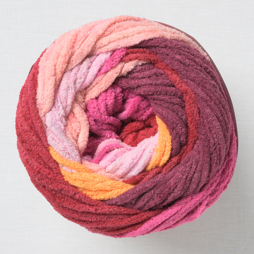 Bernat Blanket Patchwork Cherry Twist