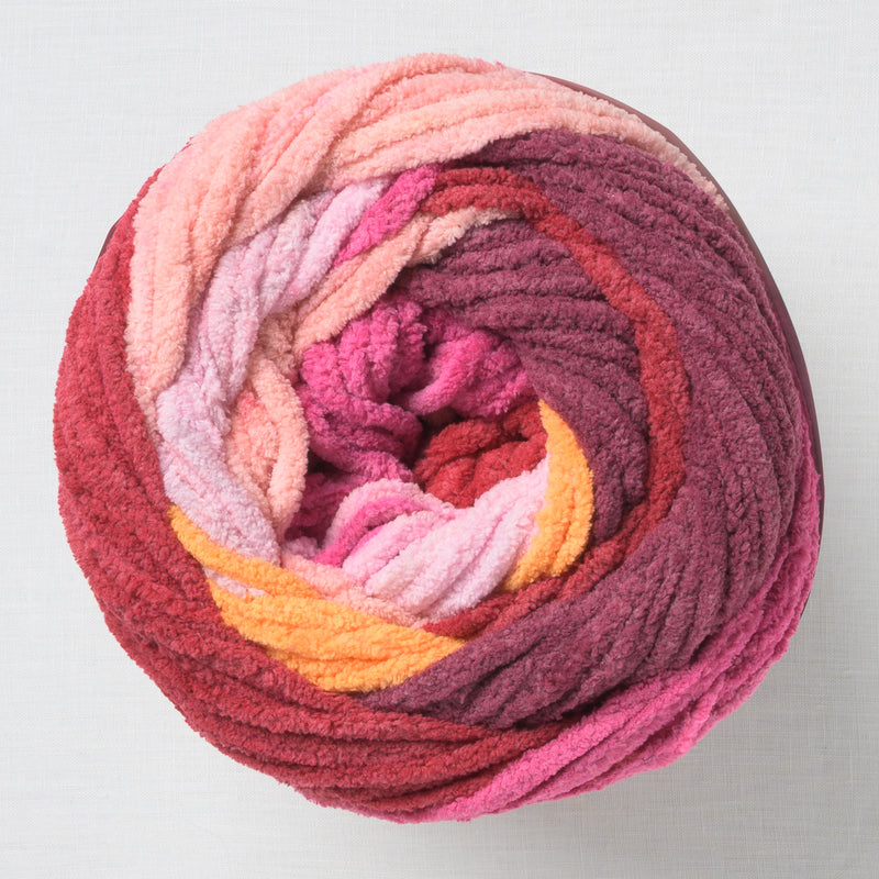 Bernat Blanket Patchwork Cherry Twist