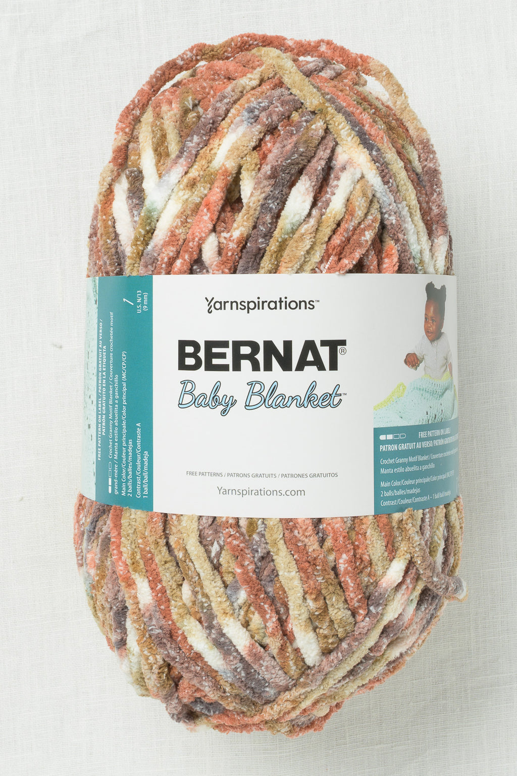 Bernat Baby Blanket Big Ball Tabby