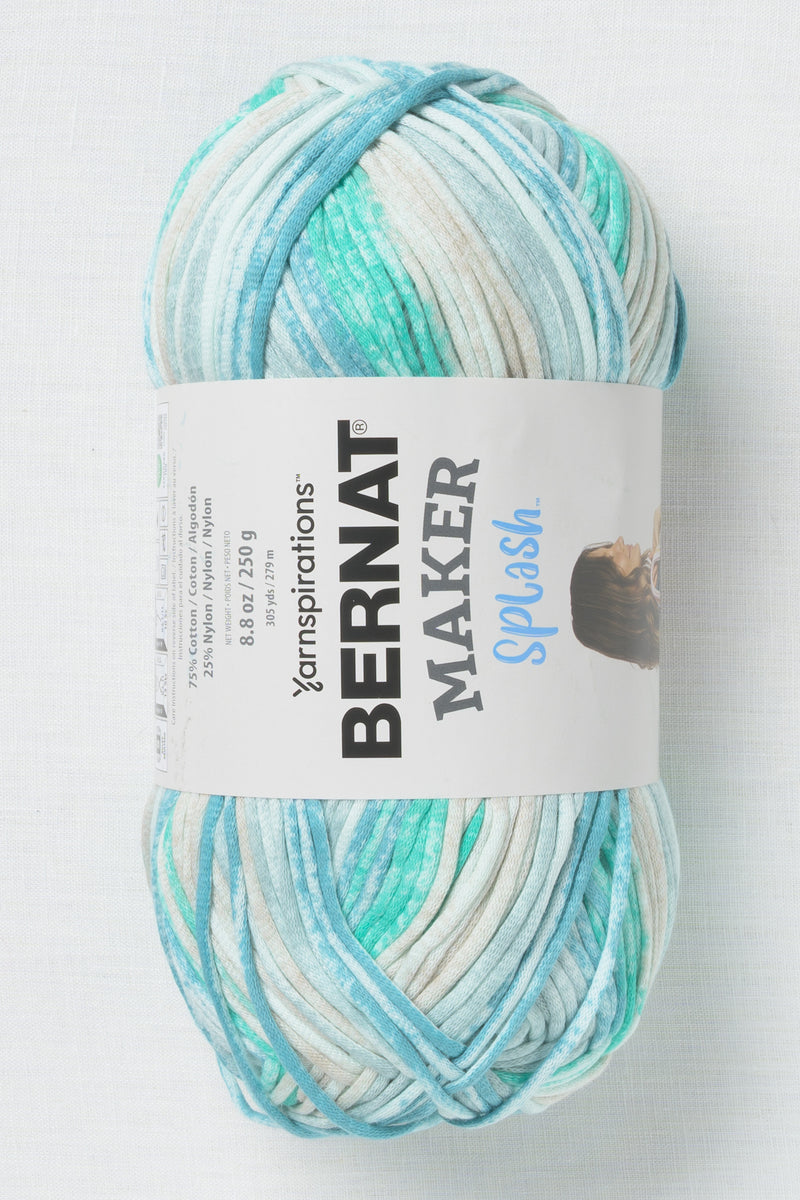 Bernat Maker Splash Teal Print