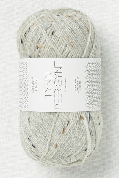 Sandnes Garn Tynn Peer Gynt Tweed 1034 Light Gray Natural Tweed