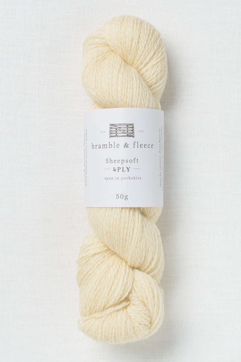 Bramble & Fleece Sheepsoft 4ply 200 Airedale (Undyed)