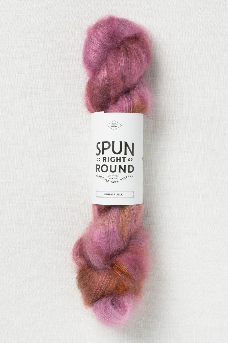 Spun Right Round Mohair Silk Lace Plum Drunk