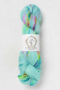 La Bien Aimee Merino Aran Wee Rainbow on a Vespa