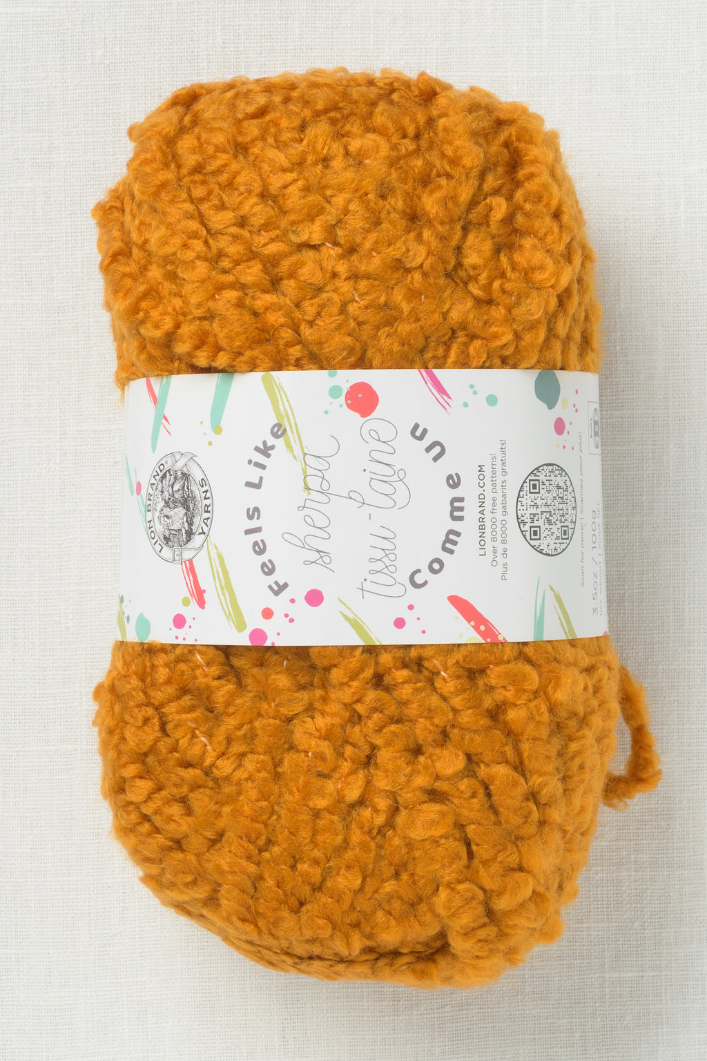 Lion Brand Feels Like Sherpa 158AA Honey