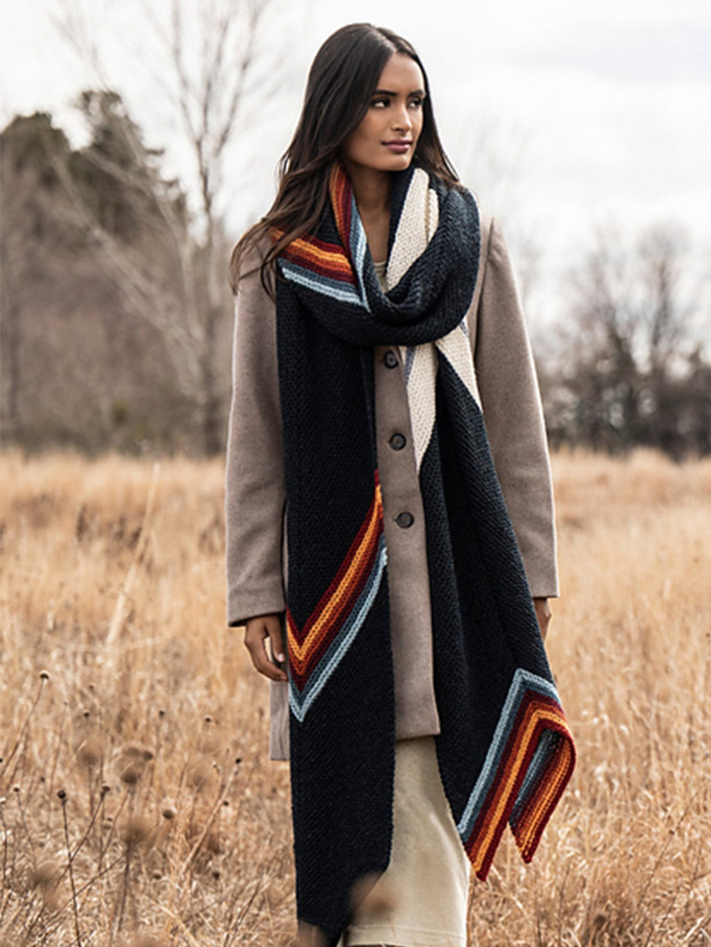 Blue Sky Fibers Marion Wrap by Megan Gonzalez