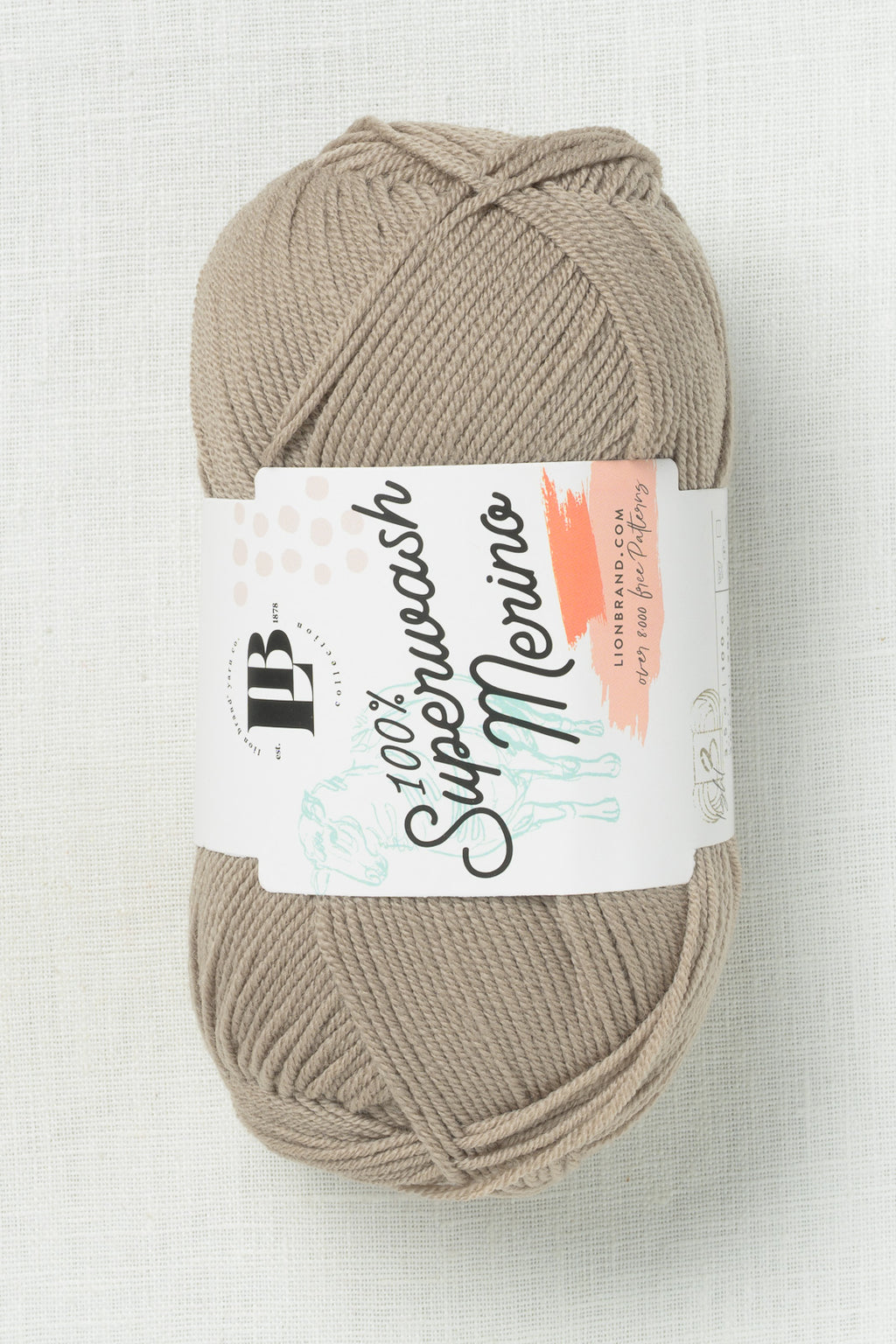 Lion Brand Superwash Merino 123U Hemp