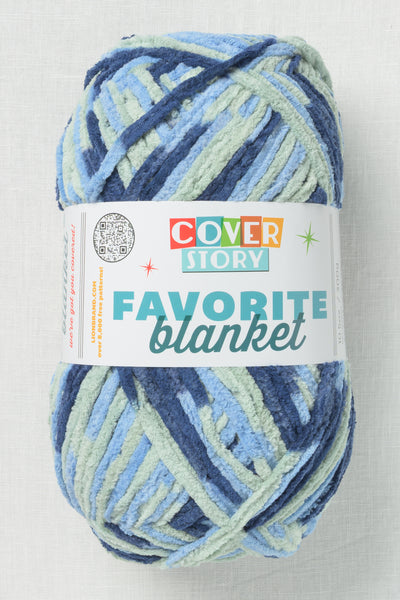 Lion Brand Cover Story Favorite Blanket 220AB I'm Blue