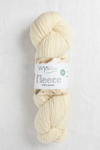 WYS Fleece 100% Jacobs DK 001 Ecru (Undyed)