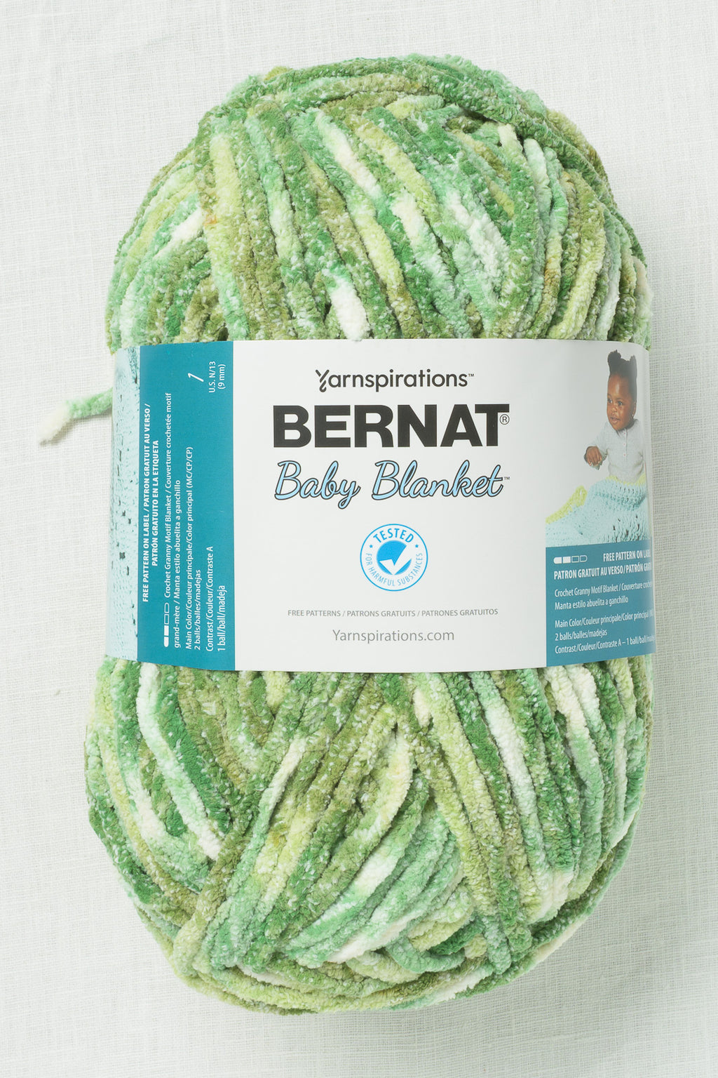 Bernat Baby Blanket Big Ball Leafy Greens