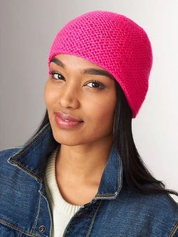 Simply Garter Stitch Hat by Caron Design Team