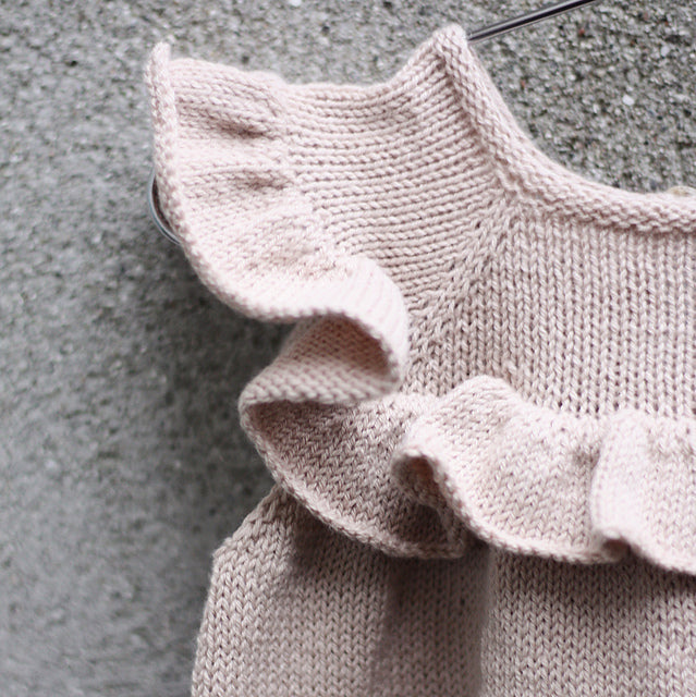 ruffle sleeve knitting dress Ruffle Dress by Pernille Larsen