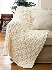 Cable Blanket by Bernat Design Studio