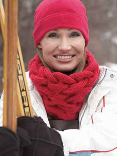 Cabled Cowl (Col Torsadés) #168 by Patons