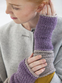 Finger Lakes Arm Warmers (Knit) by Lion Brand Yarn