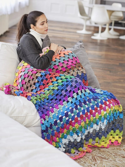 Wild Weekend Afghan (Crochet) by Lion Brand Yarn