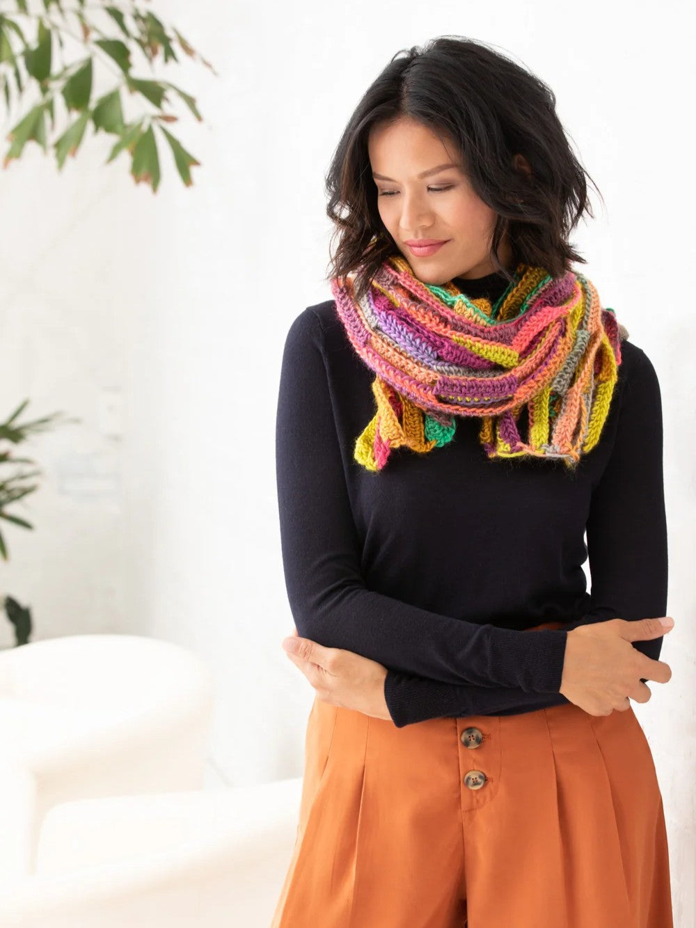 Shawl of Many Colors (Crochet) by Lion Brand Yarn