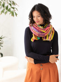 Shawl of Many Colors (Crochet) by Lion Brand Yarn