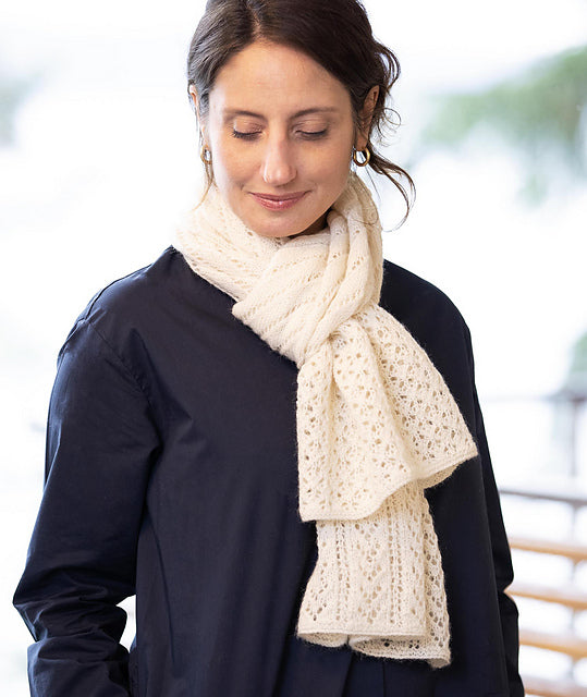 Lace Sampler Scarf by Churchmouse Yarns and Teas – Wool and