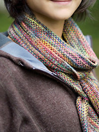 Koigu Linen Stitch Scarf by Churchmouse Yarns and Teas