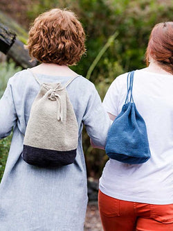 Oval Crocheted Bucket Bags & Pouches by Churchmouse Yarns and Teas