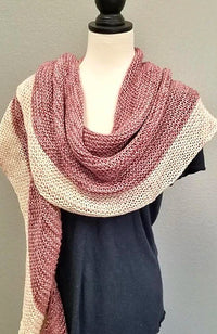 Plushy Crescent Shawl by Baah Yarn