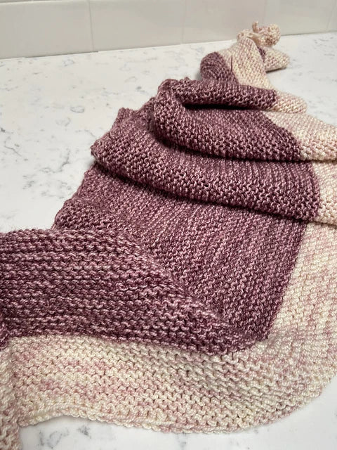 Plushy Crescent Shawl by Baah Yarn