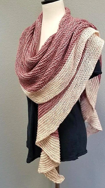 Plushy Crescent Shawl by Baah Yarn
