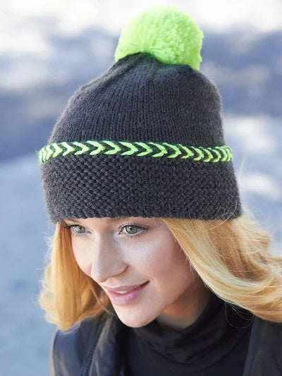 Pop of Neon Hat by Caron Design Team