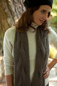 Reversible Cable Neck Wrap & Scarf by Churchmouse Yarns and Teas