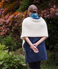 Twice Reversible Ribbed Poncho by Churchmouse Yarns and Teas