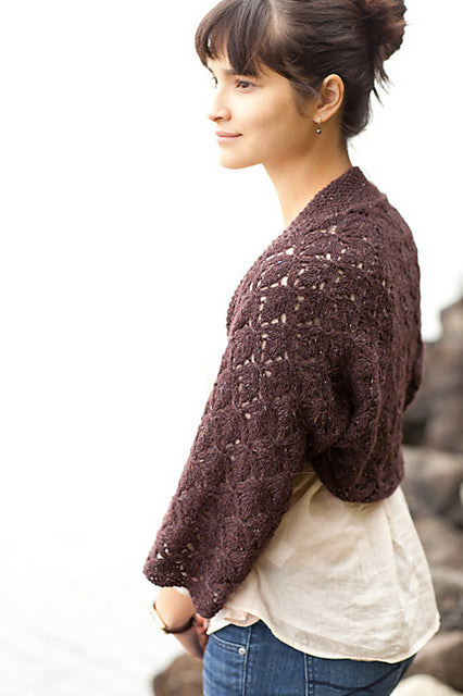 Smocked Lace Wrap & Shrug by Churchmouse Yarns and Teas