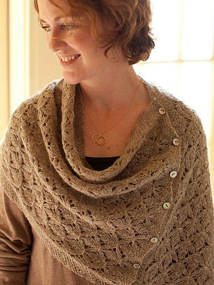 Smocked Lace Wrap & Shrug by Churchmouse Yarns and Teas