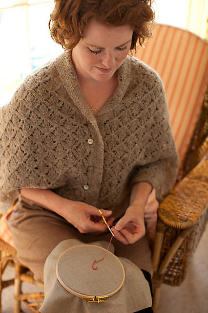 Smocked Lace Wrap & Shrug by Churchmouse Yarns and Teas