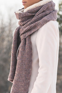 Blue Sky Fibers Ramsey Ribbed Scarf Kit Northern Lights (Limited Edition)