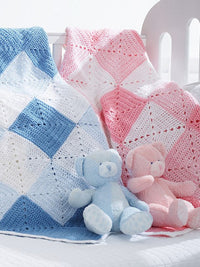 Double Diamond Blanket by Bernat Design Studio