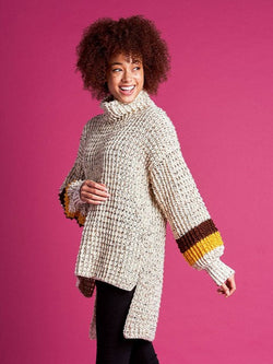 Tweedy Pullover by Yarnspirations Design Studio