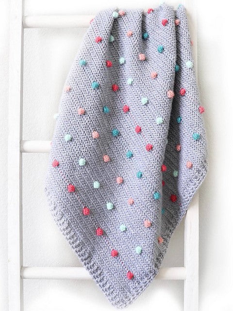 Colorful Polka Dots Baby Blanket by Hannah Brown McKay