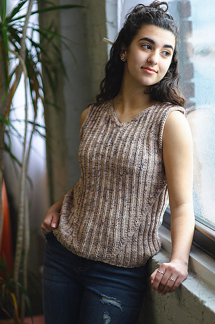 Karlie Tank Top by Lion Brand Yarn