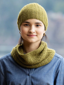 Vineyard Cowl & Beanie by Churchmouse Yarns and Teas